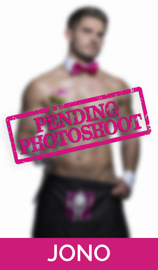 Topless waiter, photoshoot pending