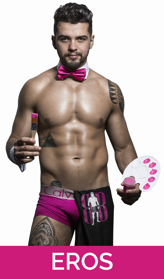Body painting model for ladies nights in Auckland